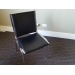 Black Vinyl Stacking Chair